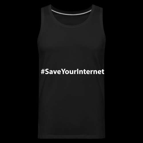 #SaveYourInternet - Männer Premium Tank Top
