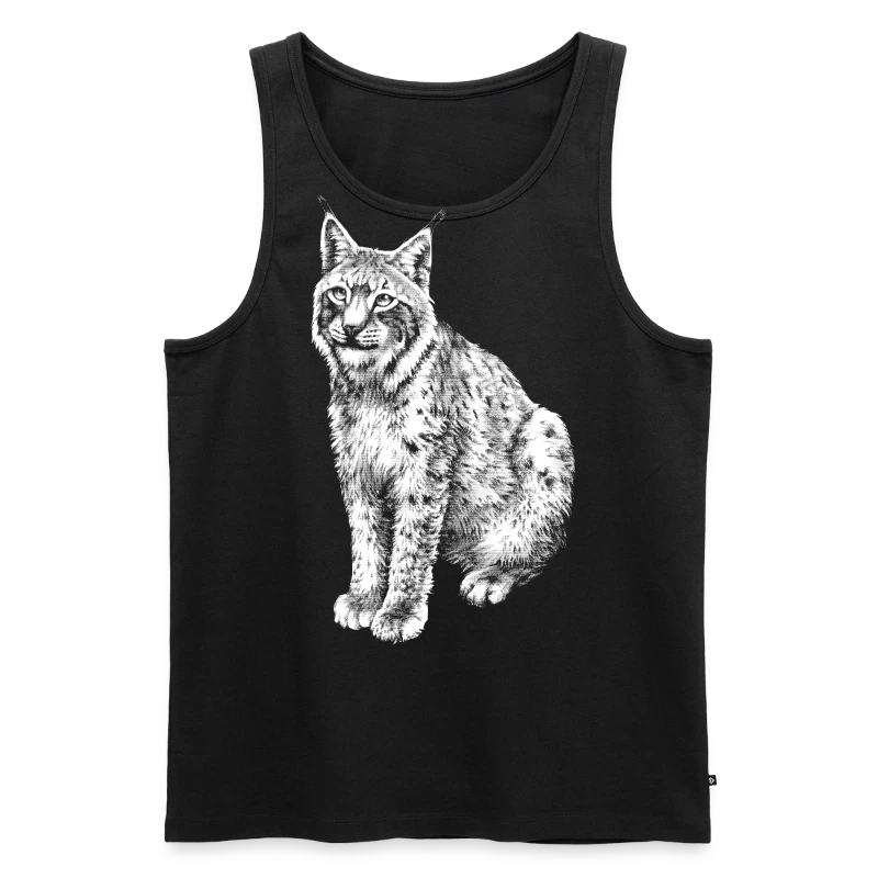 Eurasischer Luchs - M&auml;nner Premium Tank Top