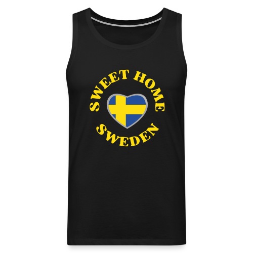 Sweet Home Sweden - Miesten premium hihaton paita