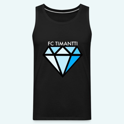 FCTimantti logo valkteksti futura - Miesten premium hihaton paita