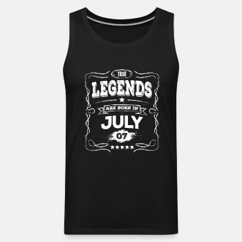 True legends are born in July - Singlet for men