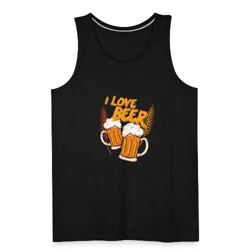 I Love Beer - Männer Premium Tank Top