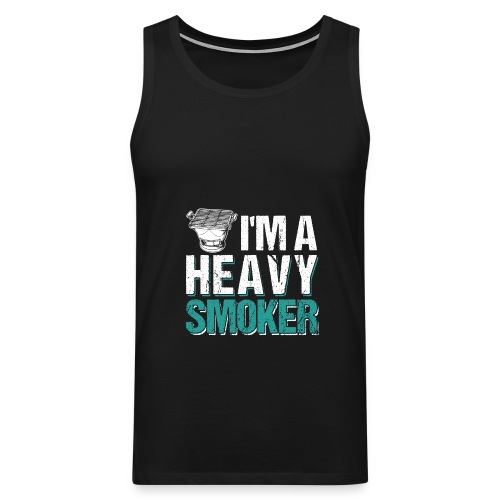 I'm A Heavy Smoker BBQ Barbeque - Männer Premium Tank Top