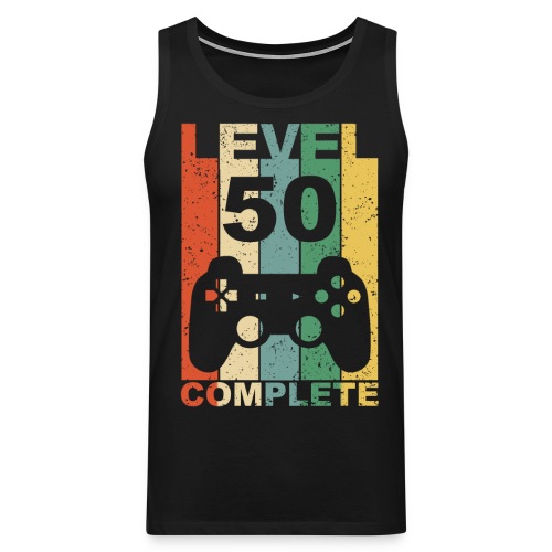 50. Geburtstag 50 Jahre Level Complete Gamer - Männer Premium Tank Top