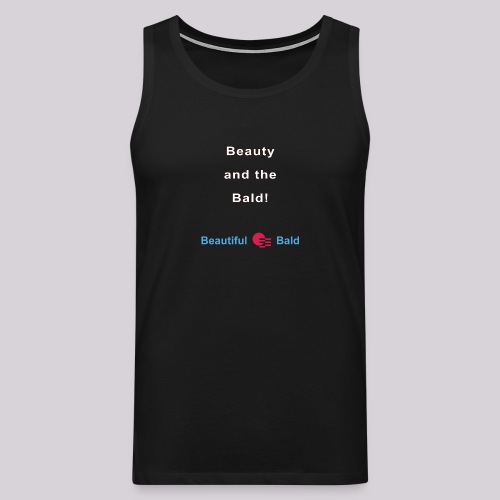 Beauty and the bald-w - Mannen Premium tank top