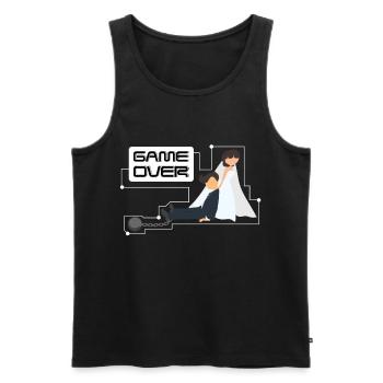 Junggesellenabschied Bachelor Game Over - Männer Premium Bio Tank Top - Schwarz - Vorne - Michal (187cm)