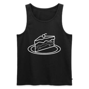 Kuchen Torte Bäcker Geschenk Konditor Süßes backen - Männer Premium Bio Tank Top - Schwarz - Vorne - Michal (187cm)