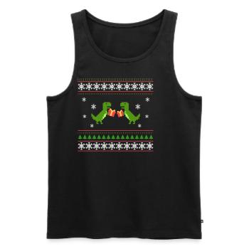 Ugly Christmas - Männer Premium Bio Tank Top - Schwarz - Vorne - Michal (187cm)