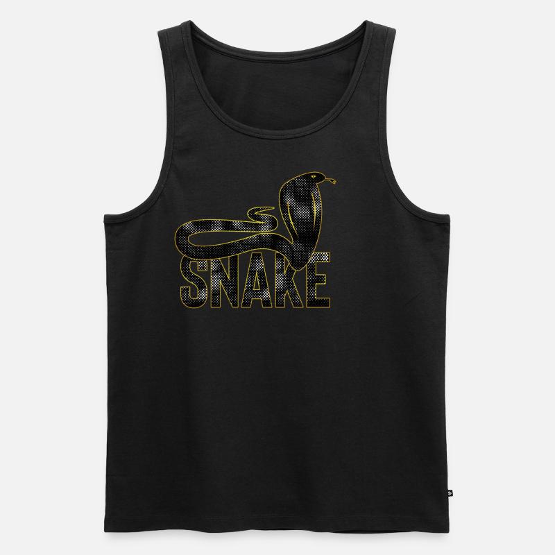 Snake,Schlange - Männer Premium Bio Tank Top - undefined