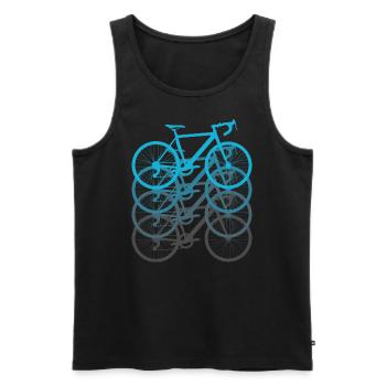 bicycle - Men's Premium Organic Tank Top - black - Front - Michal (187cm)