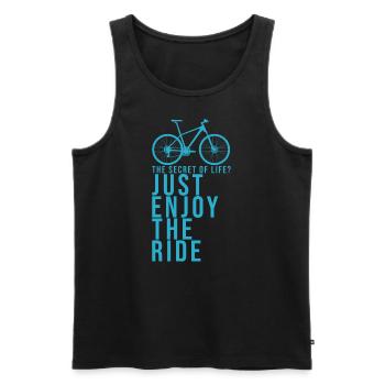 Vélo rigolo disant vélo de route cadeau vélo - Débardeur bio Premium Homme - noir - Devant - Michal (187cm)