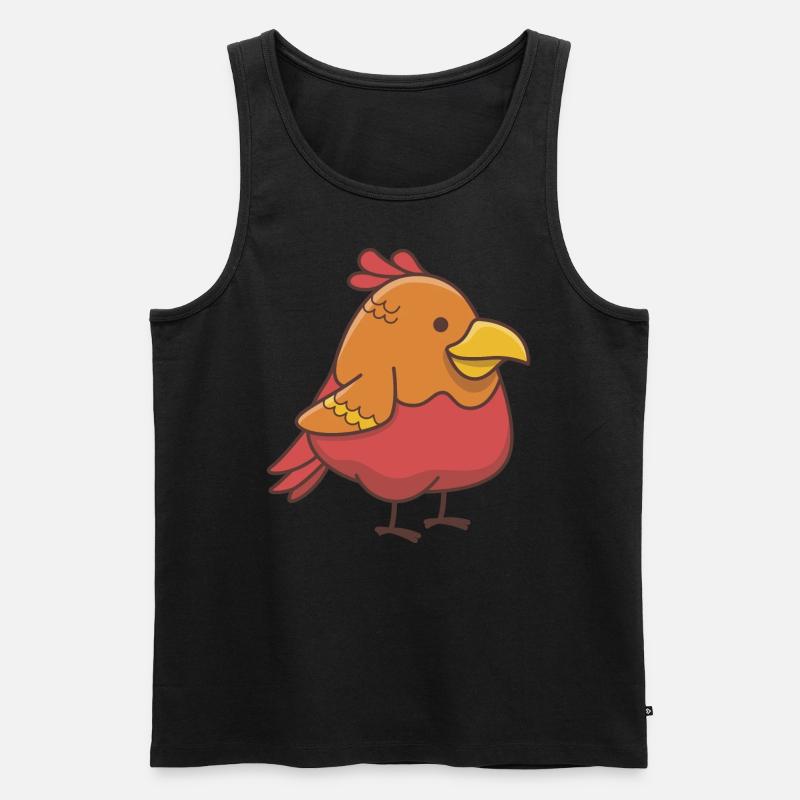 Vogel - Männer Premium Bio Tank Top - Schwarz