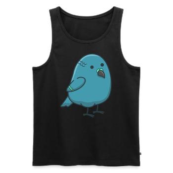 Vogel Vögel Kawaii Geschenk Tier Papagei Sittich - Männer Premium Bio Tank Top - Schwarz - Vorne - AI Model Male 178 light (178cm)