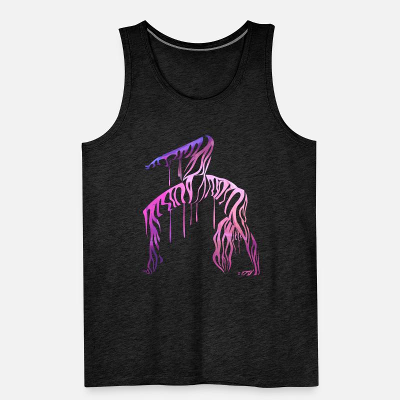 Yoga pose acrobatics gift Yogi training circus Men's Premium Organic Tank Top