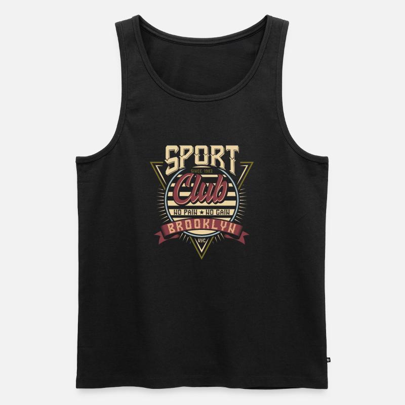Muskel Training - Männer Premium Bio Tank Top - Schwarz