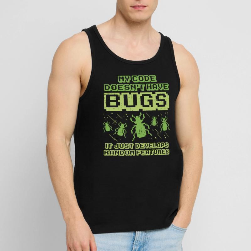 Code Bug Test Programmierer Entwickler Geschenk Männer Premium Bio Tank Top