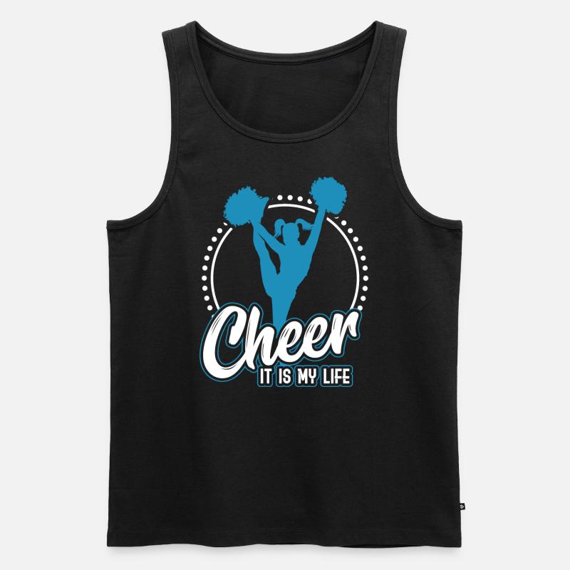 Cheerleading - Männer Premium Bio Tank Top - Schwarz