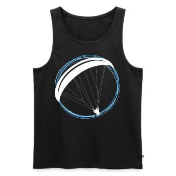 Parapente parapente pilote cadeau de parapente - Débardeur bio Premium Homme - noir - Devant - Michal (187cm)
