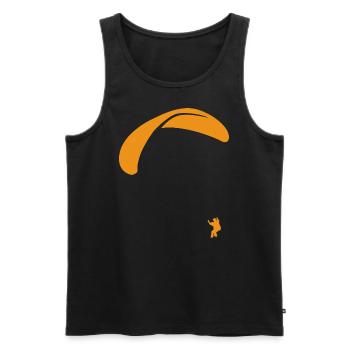 Paragliding - Männer Premium Bio Tank Top - Schwarz - Vorne - AI Model Male 178 light (178cm)