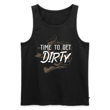 do pottery - Men's Premium Organic Tank Top - black - Front - Michal (187cm)