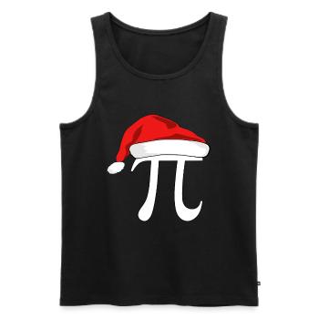 Christmas Pi for mathematicians - Men's Premium Organic Tank Top - black - Front - Michal (187cm)