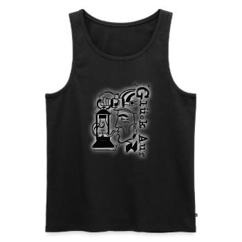 Glück Auf Ruhrpott Ruhrgebiet Zeche - Männer Premium Bio Tank Top - Schwarz - Vorne - Michal (187cm)