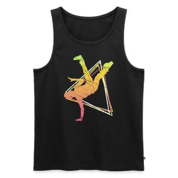 Breakdance Breakdancer musique hip hop cadeau danse - Débardeur bio Premium Homme - noir - Devant - Michal (187cm)
