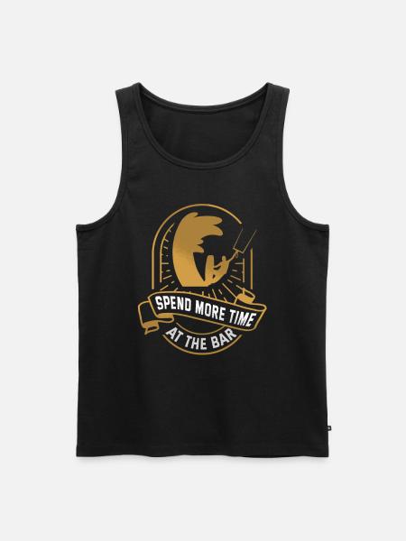 Kitesurfers kitesurfing kiteboarding gift - Men's Premium Organic Tank Top - black