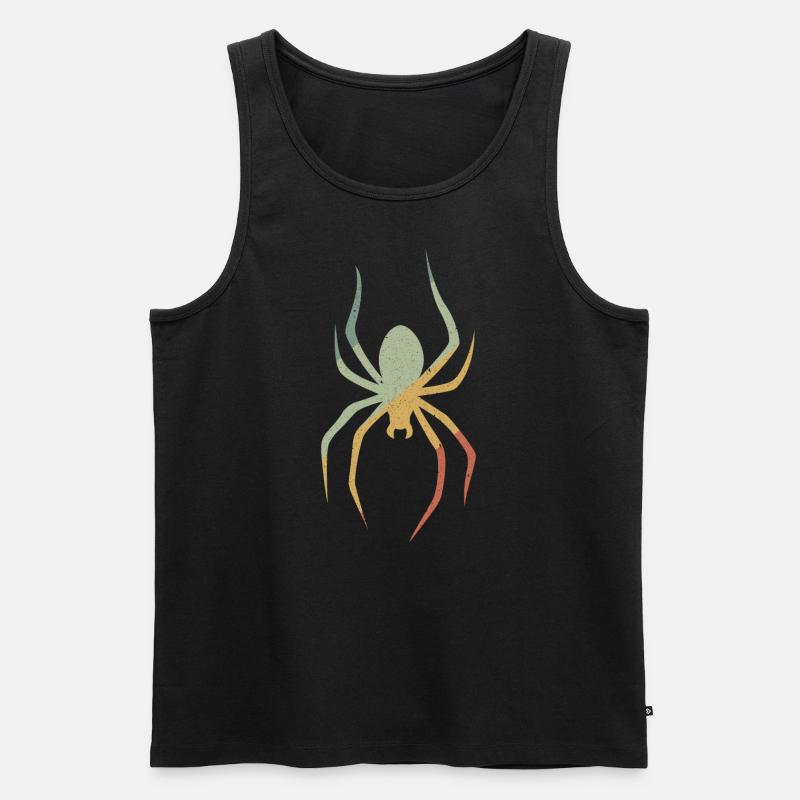 Spinne - Männer Premium Bio Tank Top - Schwarz