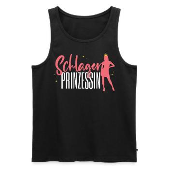 Schlager princess as a hit outfit - hit - Men's Premium Organic Tank Top - black - Front - AI Model Male 178 light (178cm)