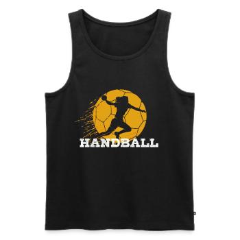 Handball - Men's Premium Organic Tank Top - black - Front - Michal (187cm)