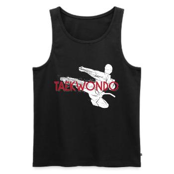 Arts martiaux Tae kwon do cadeau Taekwondo Sport - Débardeur bio Premium Homme - noir - Devant - Michal (187cm)