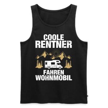 Coole Rentner Wohnmobil Camping Camper Wohnwagen - Männer Premium Bio Tank Top - Schwarz - Vorne - Michal (187cm)