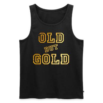 Old but Gold - Débardeur bio Premium Homme - noir - Devant - Michal (187cm)