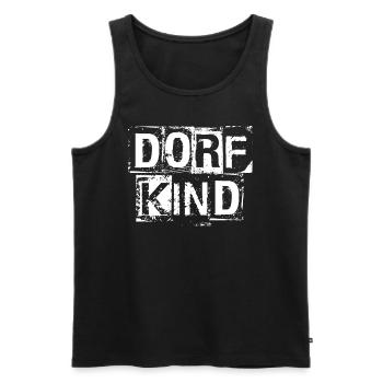 Dorf Kind Landwirt Farmer Dorfkinder - Männer Premium Bio Tank Top - Schwarz - Vorne - Michal (187cm)
