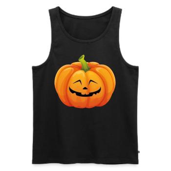 Costume d'Halloween Citrouille - Je suis une citrouille - Débardeur bio Premium Homme - noir - Devant - Michal (187cm)