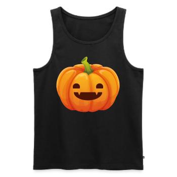 Costume d'Halloween Citrouille - Je suis une citrouille - Débardeur bio Premium Homme - noir - Devant - Michal (187cm)