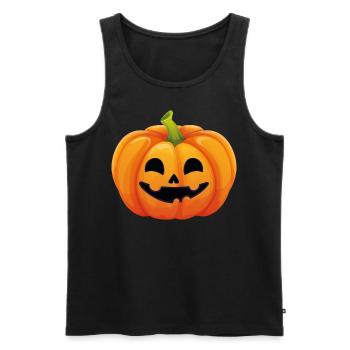 Costume d'Halloween Citrouille - Je suis une citrouille - Débardeur bio Premium Homme - noir - Devant - Michal (187cm)