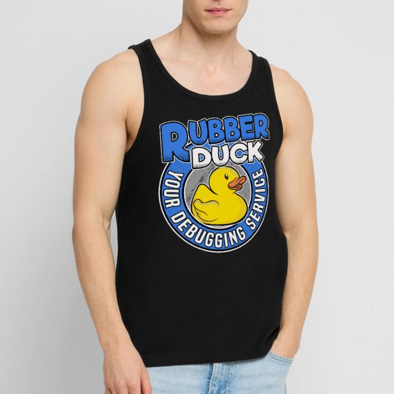 Programmeurs Canard Programmation Debugging Drôle Débardeur bio Premium Homme