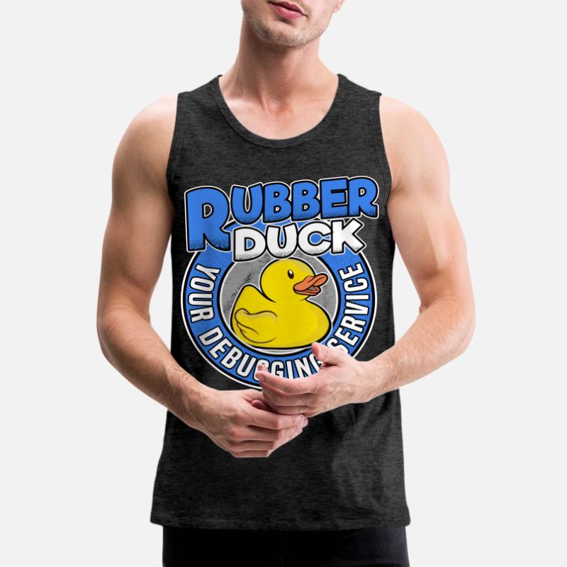 Programmierer Ente Programmieren Debugging Lustig Männer Premium Bio Tank Top