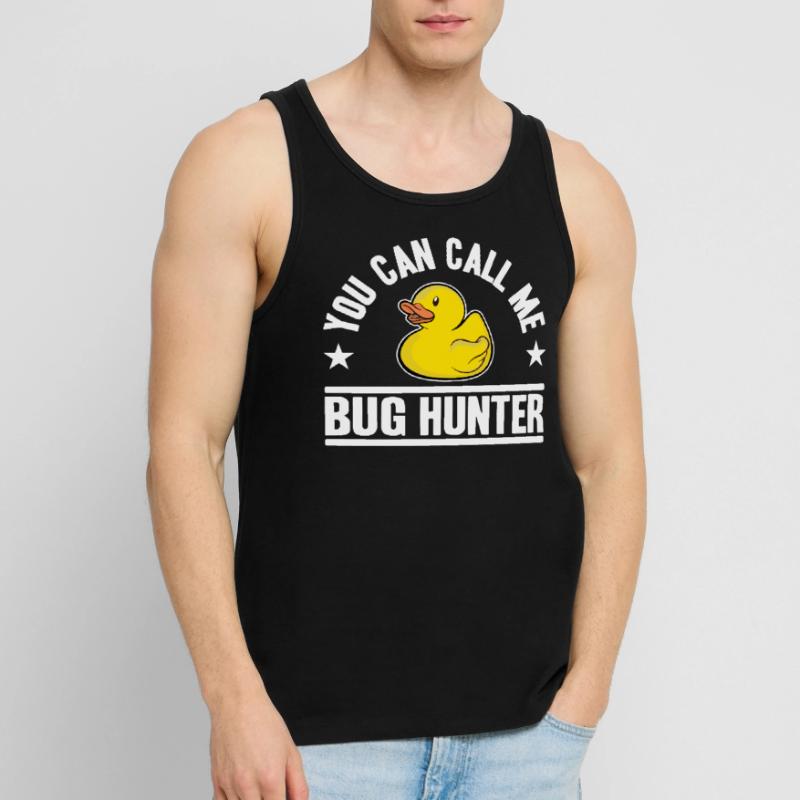 Programmeurs Canard Programmation Debugging Drôle Débardeur bio Premium Homme