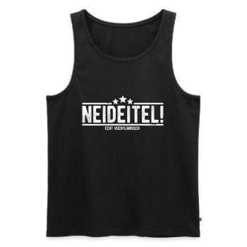 Neideitel Vogtländisch Vogtland Sachsen Dialekt - Männer Premium Bio Tank Top - Schwarz - Vorne - Michal (187cm)