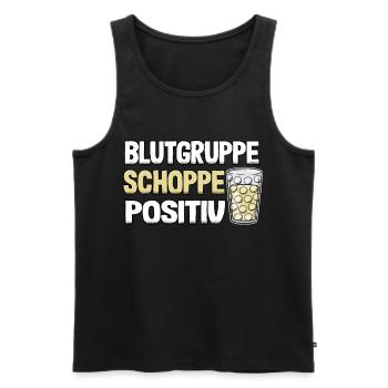 Pfälzer Weinschorle Schorle Lustig Geschenk Pfalz - Männer Premium Bio Tank Top - Schwarz - Vorne - Michal (187cm)