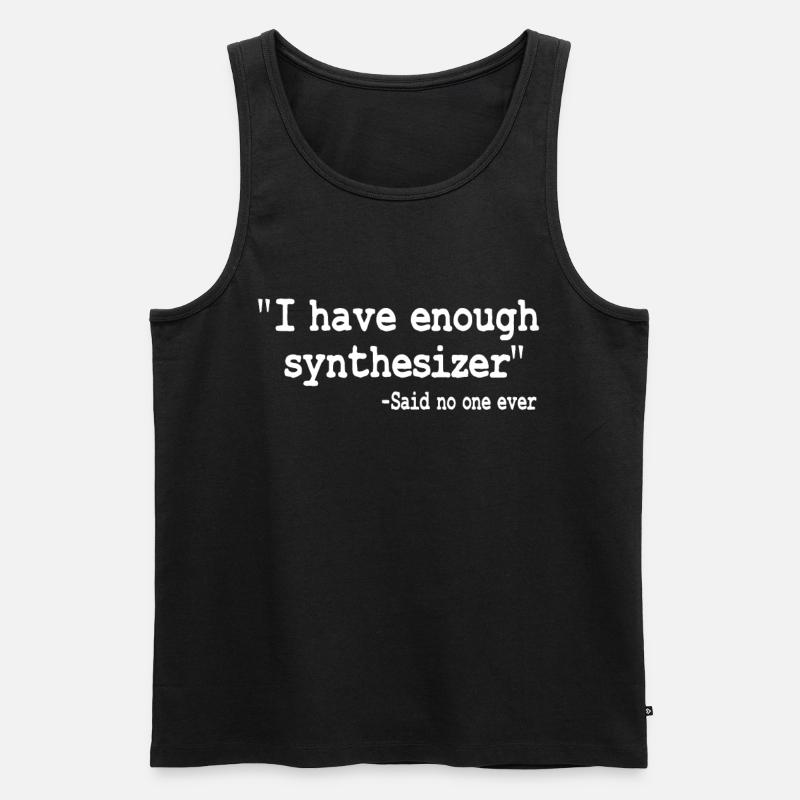 Synthesizer Synth Analog Raw Drôle - Débardeur bio Premium Homme - noir