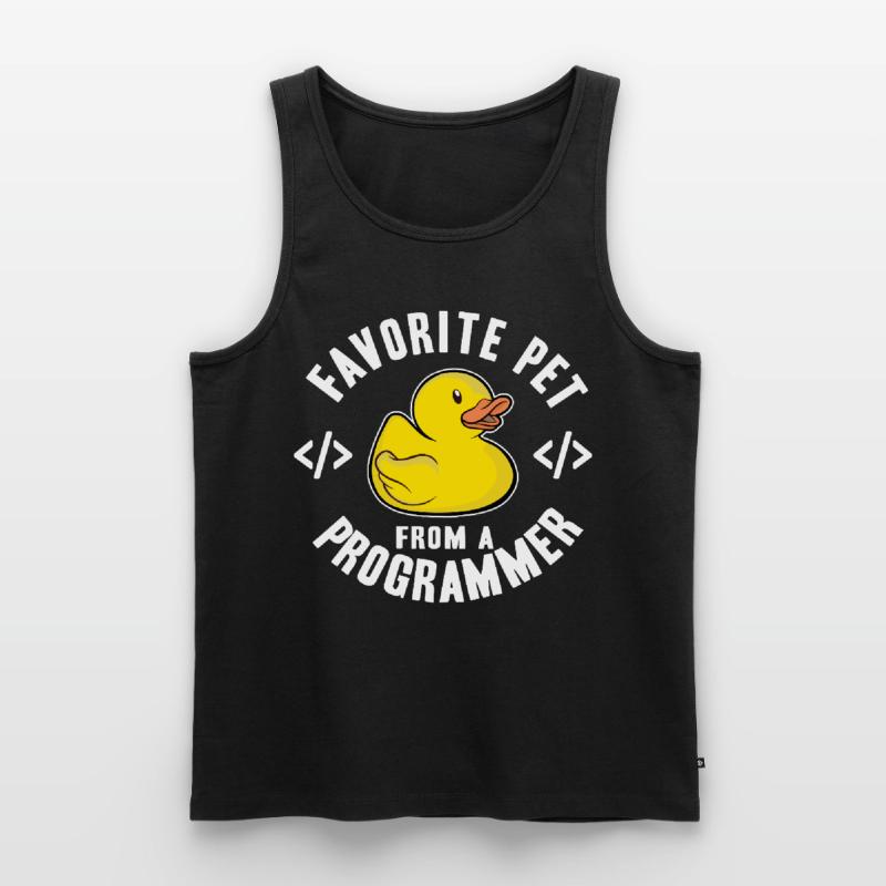 Programmeurs Canard Programmation Debugging Drôle Débardeur bio Premium Homme