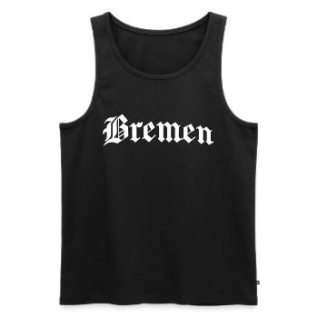 Bremen - Bremen Northern Germany - Men's Premium Organic Tank Top - black - Front - Michal (187cm)