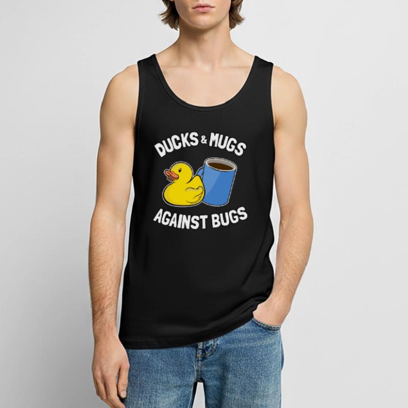 Programmeurs Canard Programmation Debugging Drôle Débardeur bio Premium Homme