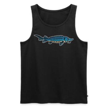 Stör Angler witzig Stör mich nicht - Männer Premium Bio Tank Top - Schwarz - Vorne - AI Model Male 178 light (178cm)
