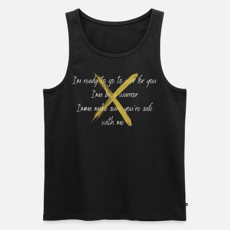 X - Männer Premium Bio Tank Top - Schwarz