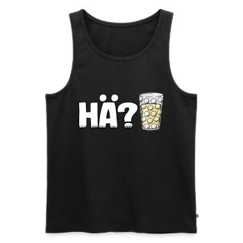 Pfälzer wine spritzer spritzer funny gift Pälzer - Men's Premium Organic Tank Top - black - Front - AI Model Male 178 light (178cm)